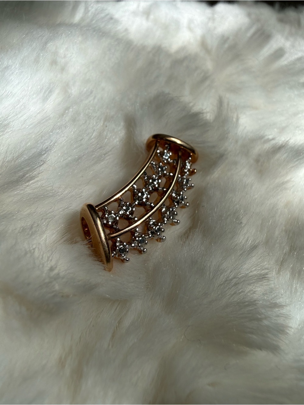 Vintage Gold overlay .925 Sterling Silver Slide
Pendant